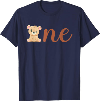 One of The Birthday Boy Bear 1st Birthday Party Boy T-Shirt