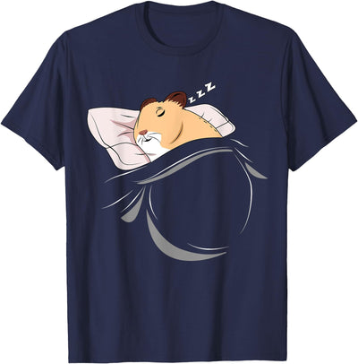Hamster Sleeping Hammy Pajamas Nap PJs Outfit Gift Hamster T-Shirt