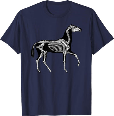 Halloween Horse Skeleton Designs Horse Skeleton Halloween Skeletal Anatomy T-Shirt