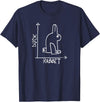 Rabbit or Duck - Optical Illusion T-Shirt in Navy Blue