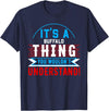 BUFFALO Designs By AKOKAY It's A BUFFALO Thing T-Shirt City Shirt BUFFALOS T-Shirt - Navy Blue