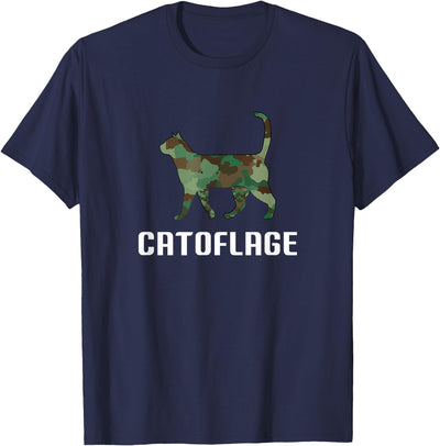 Catoflage Cats In Camo Funny Cat Lover Camouflage Catoflage Cat in Camo T-Shirt