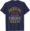 Dickie-Do Award My Tummy Sticks Out Further Than Quote T-Shirt - Navy Blue