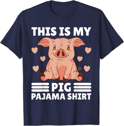 Women PJ Pig Pjs Cute Pig PJ Girl Farmer Stuff My Pig Pajama T-Shirt