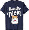 Hamster Mom Keeper Woman Girl Hamster T-Shirt - Navy Blue