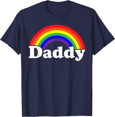 Mens Damn Daddy Gay Pride Parade Daddy Masc Man LGBTQ Dad T-Shirt