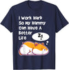 I Work Hard So My Pet Hammy Hamster Can Have A Better Life T-Shirt - Navy Blue
