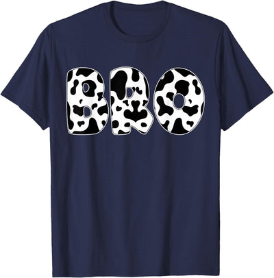 Cow Bro Brother Cow Print Cow Pattern Mother's Day T-Shirt