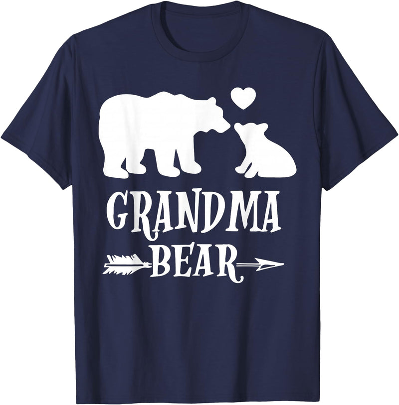 Grandma Bear Shirt, Bear Family Shirt, Grandmother Shirt T-Shirt - Navy Blue