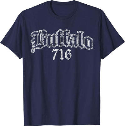 Cow Buffalo Ny by Kruzelly Vintage Buffalo New York 716 T-Shirt