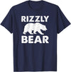 Rizz Meaning Tees Rizzly Bear T-Shirt - Navy Blue