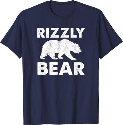 Rizzly Bear Distressed Walking Bear T-Shirt