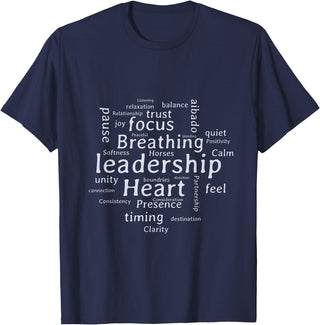 Considering The Horse Mark Rashid Principles Unisex-Youth Blue Cotton Polyester Blend Classic Fit T-Shirt - Navy Blue