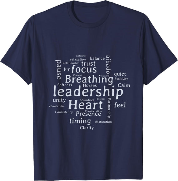 Considering The Horse Mark Rashid Principles Unisex-Youth Blue Cotton Polyester Blend Classic Fit T-Shirt - Navy Blue