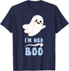 Halloween Matching Couple Costume Cute Clothing Co I'm Her Boo Halloween Matching Couple Boyfriend Husband T-Shirt - Navy