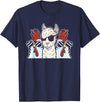 Llama Gifts & Accessories Chicken Llama Cool Alpaca - Lamaist Animal Llama T-Shirt - Navy Blue