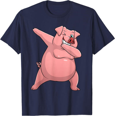 Cute Pig Art For Men Women Kids Livestock Farming Pig Lovers T-Shirt