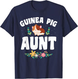 Guinea Pig Aunt Wear Guinea Pig Aunt Pet Owner T-Shirt - Navy Blue