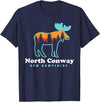 North Conway NH North Conway New Hampshire Moose Mountains T-Shirt - Navy Blue