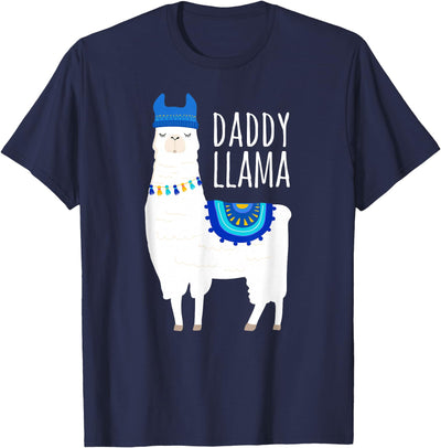 Mama Llama Lover Gifts by Memme Daddy Llama Gift Shirt for Men, Dad T-Shirt