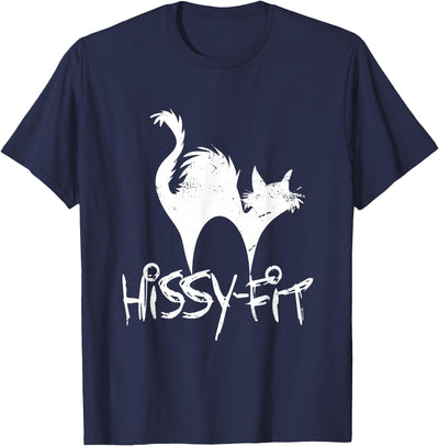 Pets and Animals Fun Fashion by i-Create Hissy Fit Cat Humor T-Shirt