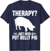 Pot Belly Pig Owner Clothing Pig Harness and Leash Pot Belly Pig Owner Food Toys Supplies Pot Belly Pig Mom T-Shirt - Navy Blue