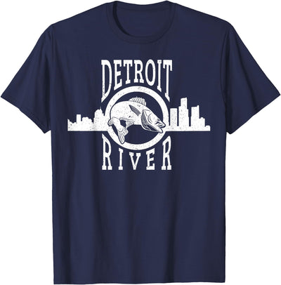 Detroit River Walleye Fishing T Shirt for Men Women T-Shirt