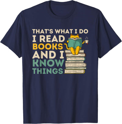 Funny Cat & Book Lover Shirts That's What I Do Reading Cat - Funny Book & Cat Lover T-Shirt