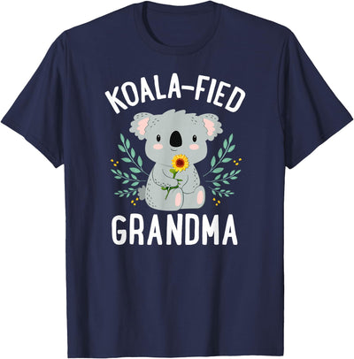 Koalafied Grandma Koala Bear Sunflower Floral Mothers Day T-Shirt