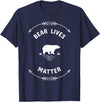 Animal Lover Save The Bears Wild Animal Tees Animal Lover Bear Lives Matter Save The Bears T-Shirt T-Shirt - Navy Blue