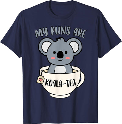 My Puns Are Koala Tea Funny Cute Koala Bear Animal Pun T-Shirt