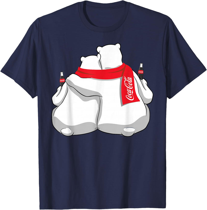 Coca-Cola Company Coca Cola Snowmies Polar Bears T-Shirt - Navy Blue