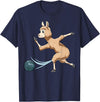 Bowling Gifts & Tees Llama Bowling Llama Playing Bowling Llama T-Shirt - Navy Blue
