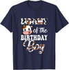 Love Family Matching Mommy of The Birthday Boy Cow Farm 1St Birthday Boy T-Shirt - Navy Blue