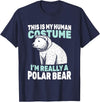 This Is My Human Costume I’m Really a Polar Bear T-Shirt - Navy Blue