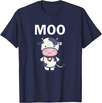 Moo Cow Funny Farmer Cow for Adults Kids Boys and Girls T-Shirt