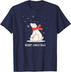 Sassy Southern Charm & Grace Cute Funny & Unique Christmas Polar Bear & Snow T-Shirt Gift T-Shirt - Navy Blue