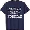 Native Californian T-Shirt - Cali California Bear Apparel T-Shirt - Navy Blue