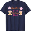 Family Birthday Bear Gifts Brother of The Birthday Girl Bear 1st Birthday Party Girl T-Shirt - Navy Blue