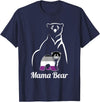 Asexual Mama Bear Designs Co. Asexual Mama Bear Asexual Pride LGBT Ace Pride Flag Mom T-Shirt - Navy Blue