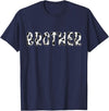 Cow Pattern Print Family Matching Birthday Shirts Cow Brother Birthday Family Matching Fathers Day Boy Girl T-Shirt - Navy