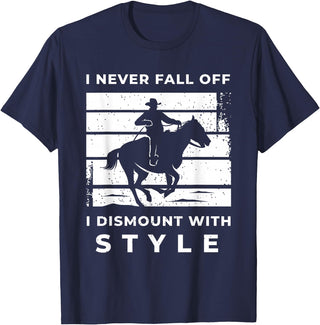 Funny Horse Quote Shirts And Equestrian Gifts Funny Horse Quote Outfit For A Lover Of Horse T-Shirt - Navy Blue