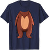 The Easy Costume Idea Shop Bear Halloween Costume Shirt - Brown Grizzly Bear T-Shirt - Navy Blue