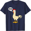 gift creative original father joke humor amusing Chicken - Hen - Fowl - Cow - Funny - Joke - dad Joke T-Shirt - Navy Blue
