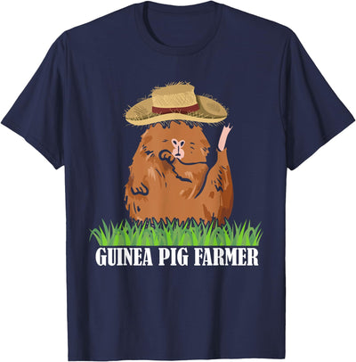 Guinea Pig Farmer Graphic Owner Pets Animals T-Shirt