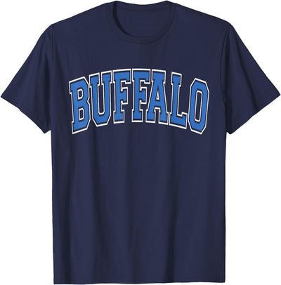 Cow Buffalo Ny Buffalo Arched Text T-Shirt