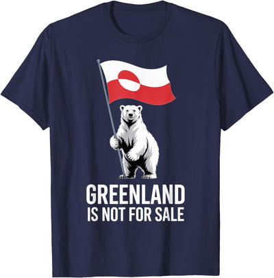 Arctic Polar Bear Greenland Protest Greenland is Not for Sale Arctic Polar Bear T-Shirt