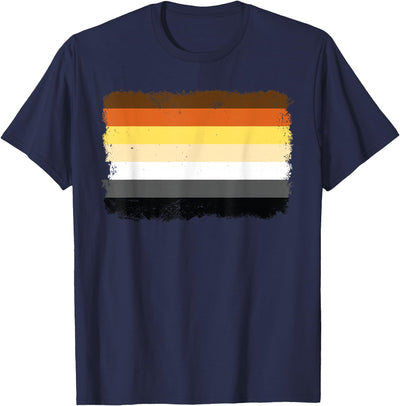LGBT Papa Mens Gay Pride Month - Gay Flag Bear T-Shirt