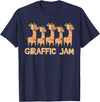 Cute Giraffe Gifts Giraffe Giraffic Jam Funny Word Game Cute T-Shirt - Navy Blue