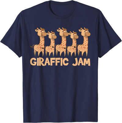 Giraffe Giraffic Jam Funny Word Game Cute T-Shirt